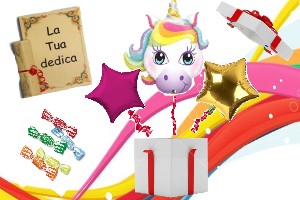 3 PALLONCINI UNICORNO