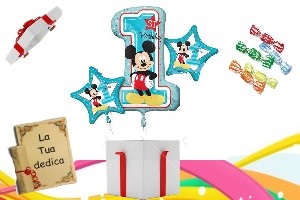 3 palloncini topolino 1 COMPLEANNO