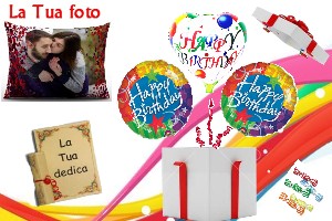 3 Palloni + Cuscino personalizzato