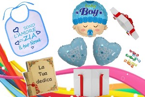 3 Nascita + bavaglino personalizzato
