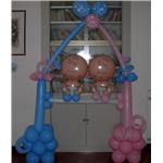 palloncini nascita gemelli