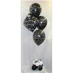 palloncini compleanno neri eleganti