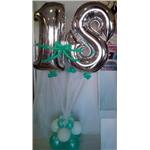 palloncini 18 anni grandi argento