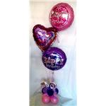 centro tavola mamma 3 palloncini