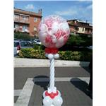 mongolfiera magica rossa palloncini 