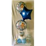 3 palloncini centrotavola battesimo con kit 