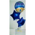 palloncini nascita maschio tris