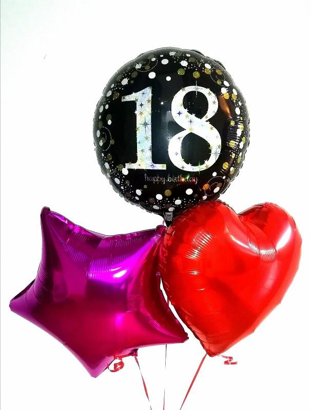 Palloncini 18 Anni Compleanno ragazza Neri e Rosso decorazioni compleanno  18 anni ragazza palloncini 18 anni ragazza festa 18 Anni Palloncini