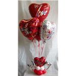 centro tavola palloncini amore