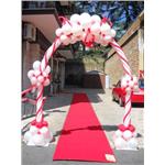 arco palloncini matrimonio a nuvola