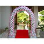 arco palloncini matrimonio rosa