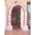 arco palloncini matrimonio palloncini rossi