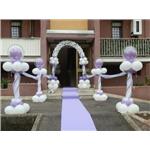 arco palloncini matrimonio lilla